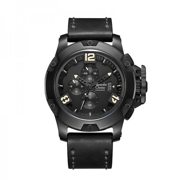 Alexandre Christie AC 6295 Black Yellow Black Leather MCLIPBAIVBA